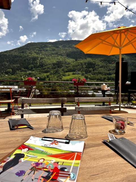 restaurant - terrasse Base Camp Lodge - Bourg Saint Maurice